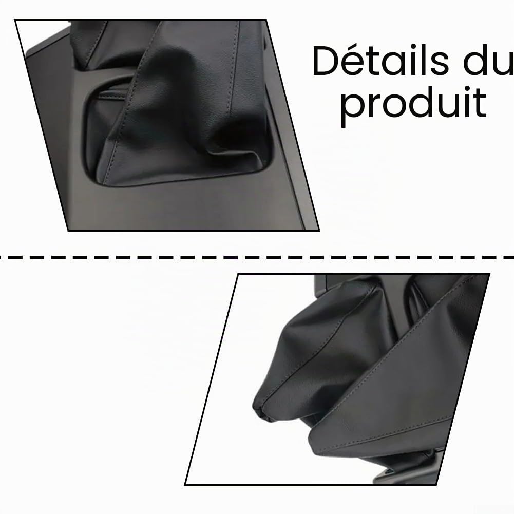 Cadre de levier de vitesse de voiture compatible avec Nissan Patrol Y60 1997-1998, cadre de console centrale de voiture, noir