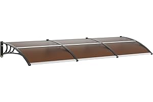 VEVOR Premium Wood-Look Window Door Awning Canopy