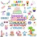TREACLUB 27PCS Birthday Cruise Door Decorations Happy Birthday Magnetic Cruise Cabin Magnets Funny Carnival Cruise Ship Decorations for Stateroom Cabin Door Refrigerator Car Computer, HQ-555
