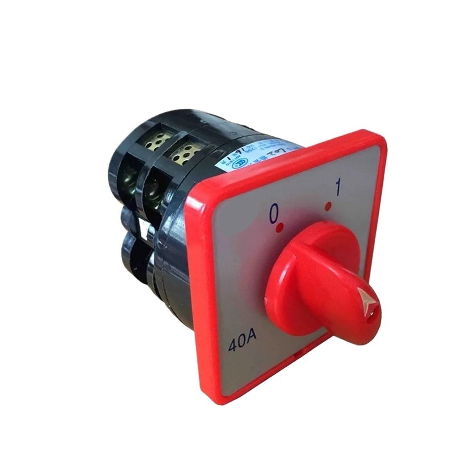 AARTERZZA 40A 7.5kw 380V 2 Pole Two Position Rotary CAM Changeover Switch Red HZ5-40/7.5 L02