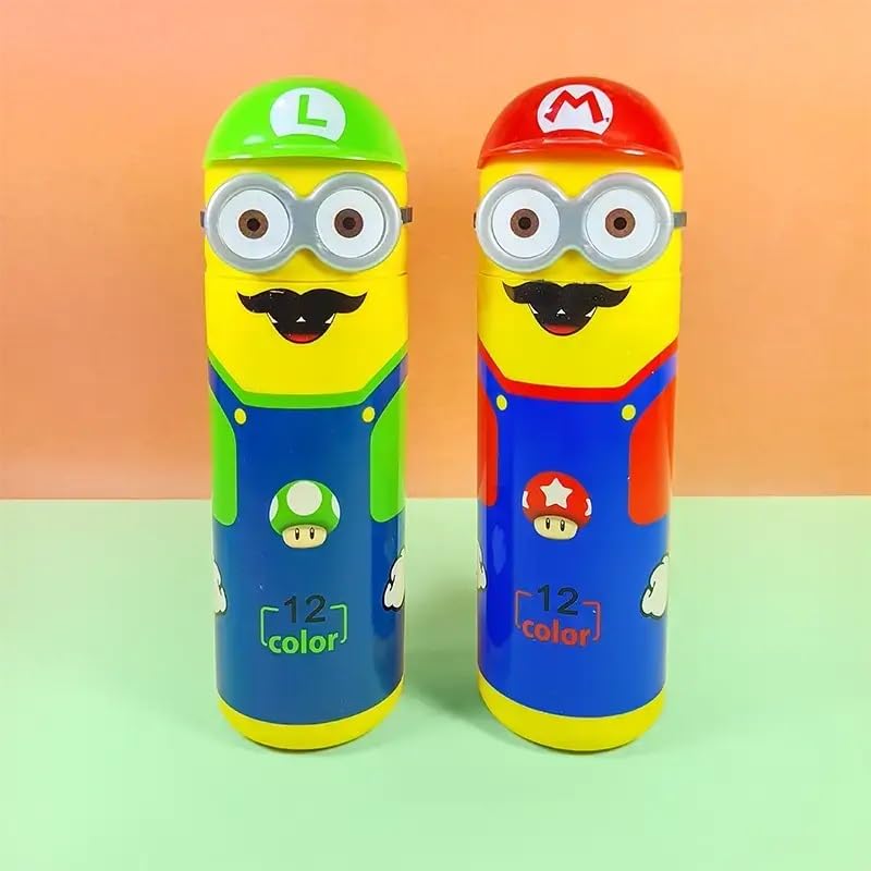 Petrichor Birthday Party Return Gifts - Pack of 2 Pcs Minions Sketch Pen Sets - Children Educational 12 pen set with pencil case,Plastic.Multicolor (B0CKHWVSRS) Amazon Price History, Amazon Price Tracker