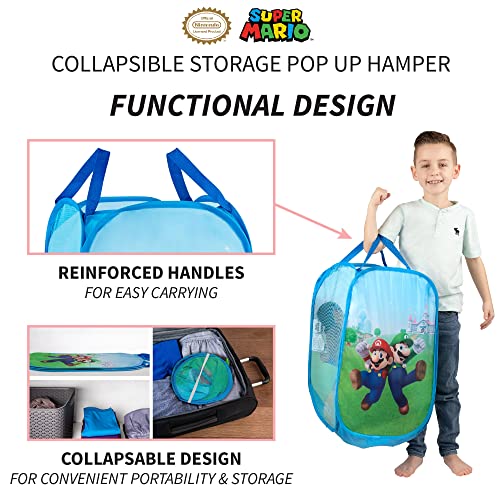 Franco Kids Room Collapsible Storage Bin Pop Up Hamper, One Size, Super Mario #TOP3