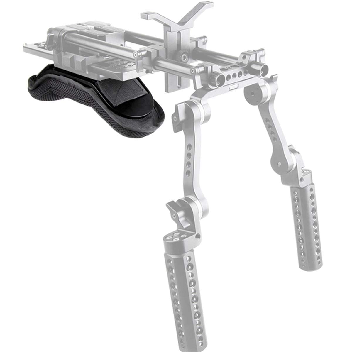 Caméscope d'épaule Pad,NICEYRIG Camera épaule Pad pour 15 mm Rig d'épaule pour Run-and-Gun Tournage Support d'épaule
