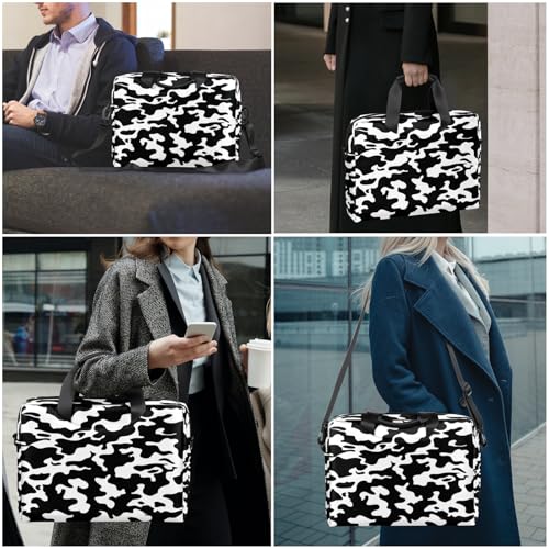 Bolsa para laptop 16 pulgadas negra y blanca impermeable miniatura 7