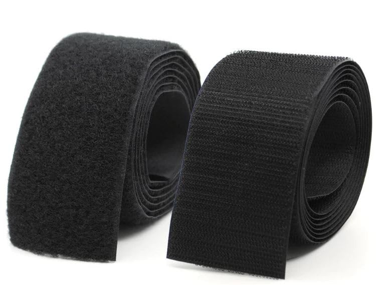 Sid 1 Meter Length 4 Inch (100mm) Width Black Hook and Loop Fastener Tape, Non Adhesive Sew-on Fastener Tape roll Strips, Use in Sofas Backs, Footwear, Tent, Covers, Bags, etc. (1 Meter * 100mm)-image-46