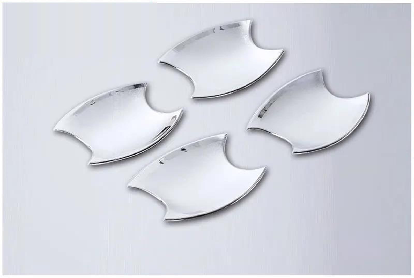 Slimes B Chrome Trim Door Handle Covers For Hyundai For Solaris For Accent 2010-2015 Hatchback Accessories Car Styling Protection(B)