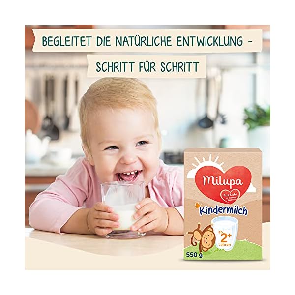 Milupa Milumil Kindermilch - Milchgetränk ab 2 Jahren, Ohne Palmöl, GOS & FOS, Babynahrung, Beikost, Milchpulver, 5er… – Bild 4