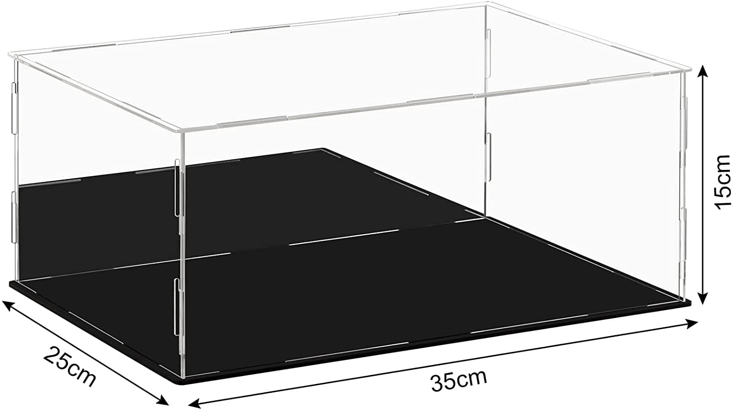 Amazon.co.jp: ディスプレイケース 13.7x9.8x5.9インチ、35x25x15cm 