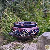 comprar cenicero marroqui Este pequeño de ceniza, fabricado y grabado a mano por un Artisan tunisien, se todas partes: Mesa, borde de Fenetre, terraza, jardín...-Diámetro: 8 cm- Altura: 5 cm- Producto garantizado sin plomb- apto para lavavajillas.