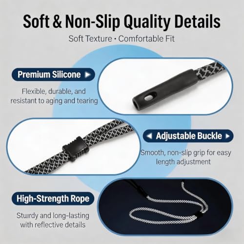 Image of 3tyto Glasses Strap, Sunglasses Strap for Men Women, 5 Pcs Eyeglasses Strap