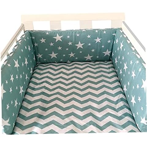 Crib Rail Cover One-Piece Bumper Crib Around Cushion Cot Protector Pillows Baby Bed Bumper Toddler Bedroom Babe Crib Bedding Kit Cover