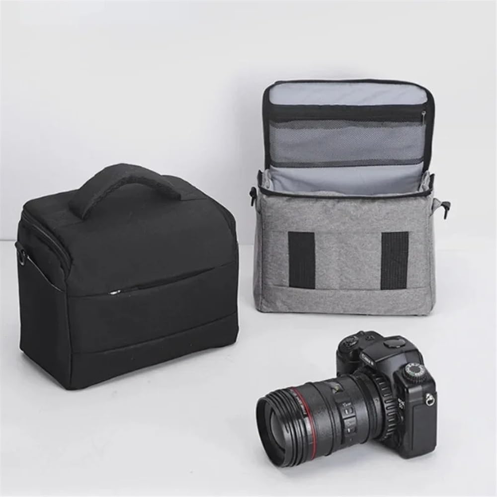 Torba DSLR Torebki Torba Na Ramię Futerał Na Aparat Przenośny Fotograf Torba Crossbody do DSLR Lens Camera Bag, Czarny, Jeden rozmiar