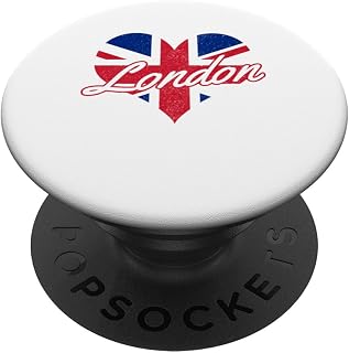 London UK England Union Jack Flag Great Britain Souvenir PopSockets Adhesive PopGrip