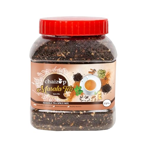 Image of Chaizup Masala Tea - 250g | Spice Mix | Desi Chai | Immunity Booster & Antioxidant | Real Cardamom, Cinnamon, Clove, Ginger | Strong, Aromatic & Rich Taste | Refresh & Energize | Makes 50+ Cups