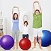 Honoson 3 Pcs Exercise Ball Large Yoga Ball Pregnancy Ball 3 Size Fitness Ball Multiple Sizes Yoga Ball Chair for Office Home Labor Gym Birth Balance, 55/65/75cm (Red, Blue, Dark Purple)