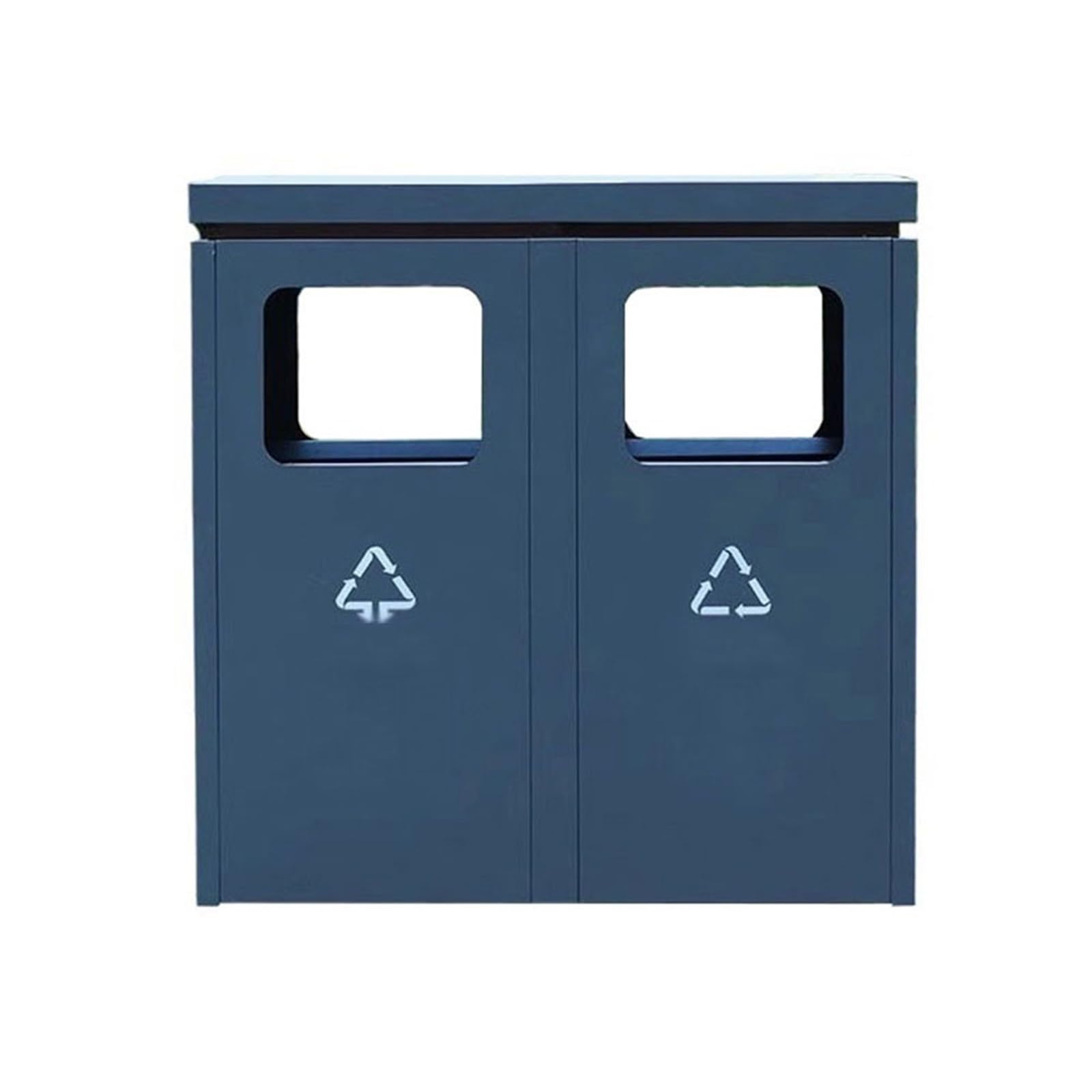 Papelera de Reciclaje Bote de Basura de Metal for Cubo de Basura clasificado al Aire Libre