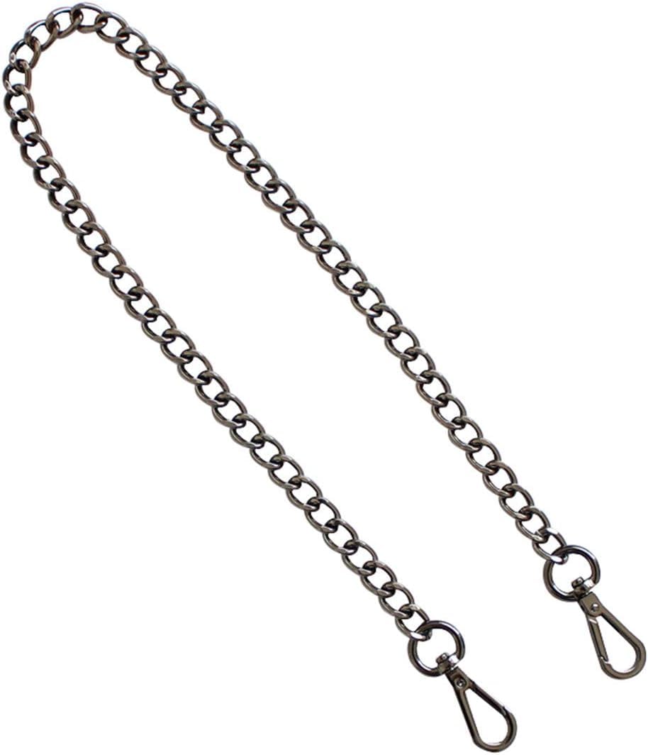 Pasek do torby o szerokości 1 cm metalowy łańcuszek czarny żelazny akcesoria kieszonkowe pasek na ramię pasek zapasowy (długość: 15456 cm)
