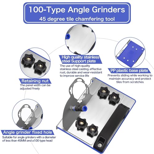Miniatura 4 de Soporte Para Amoladora Angular De Precisión Con Corte De Azulejos A 45 Grados, Cortadora De Azulejos Manual, Maquina De Cortar Azulejos, Accesorios Para Amoladoras Para Amoladora Angular Modelo 100