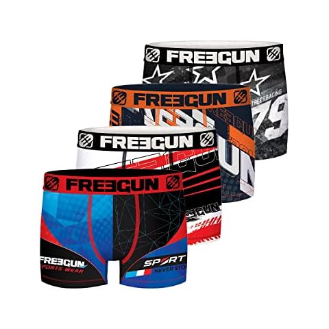 FREEGUN Calzoncillo Ropa Interior Hombre Microfibra (Paquete de 4) Cover