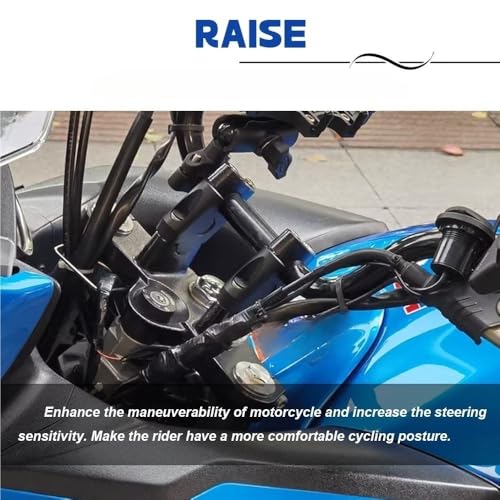 Kits elevación para DL250 abrazadera manillar moto V-Strom aluminio 3