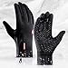 Guantes de Invierno,Dedos Largos para Hombres Mujeres con La Funcionalidad De Pantalla Táctil,Guantes De Ciclismo Bicicleta Montaña Ciclista Bici Btt para Entretiempo (M)