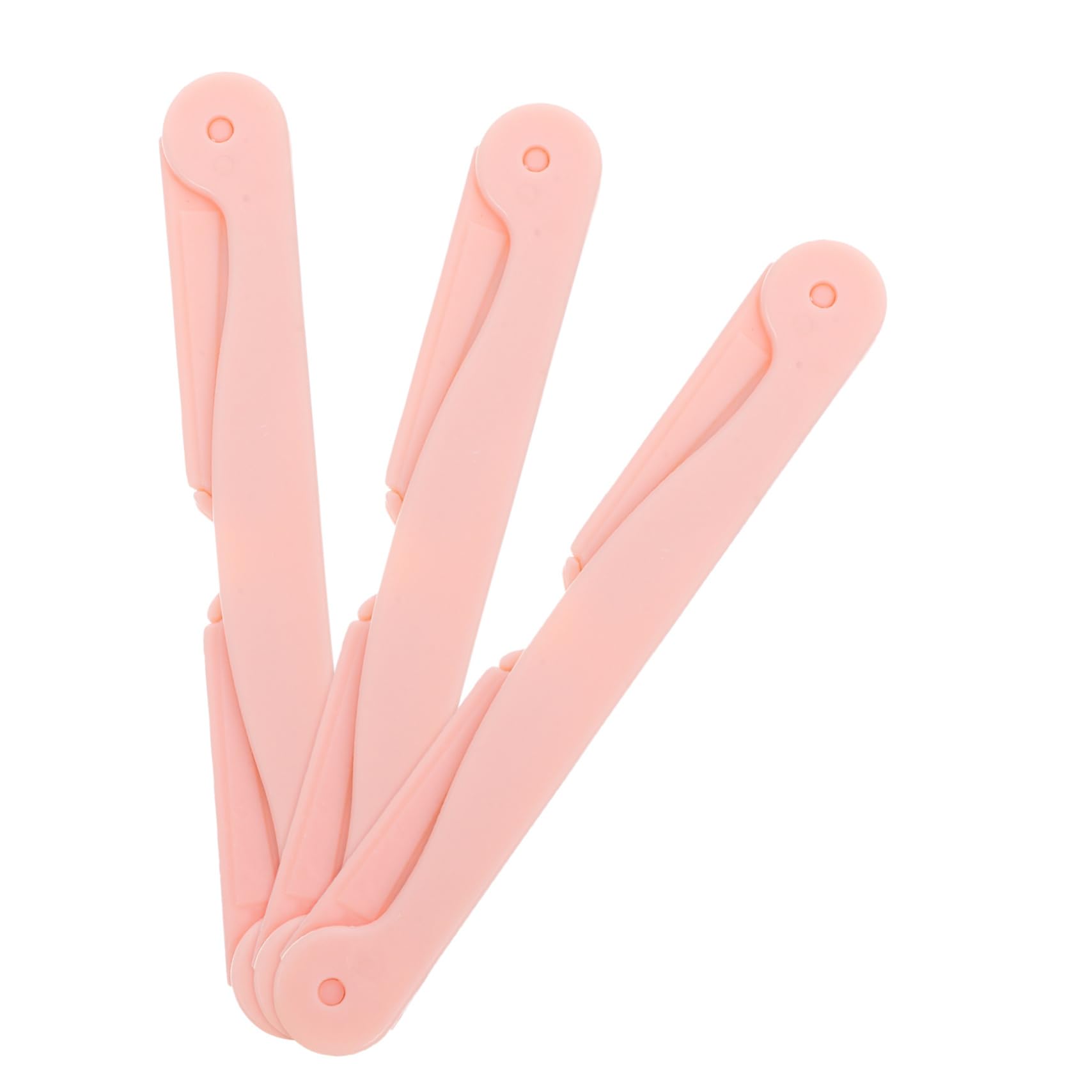 Outanaya 3pcs Portable Eyebrow Razor Foldable Eyebrow Trimmer for Women and Makeup Tool for Travel with Lightweight Non Slip Grip Easy to Clean