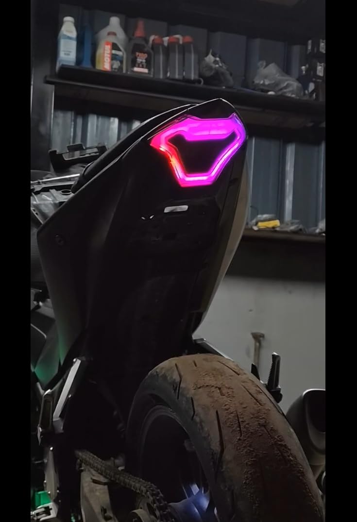 TST Style Multi-Color LED Tail Light Brake Stop Lamp for YZF-R3/MT-03 App Control Bluetooth-image-20