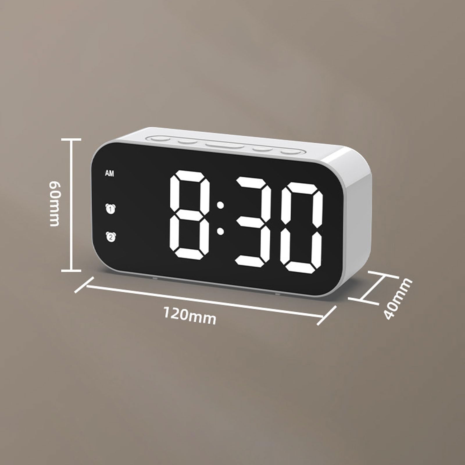 Despertador, con Modo de atenuación con detección luz y repetición
