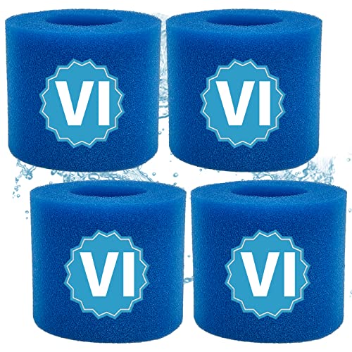 TTOKGZG Cartouche éponge Type VI, Filtre de Spa et de Bain à remous Type VI, pour Filtre de Rechange de Spa pour Bestway, pour SaluSpa 90352E(4 STK)