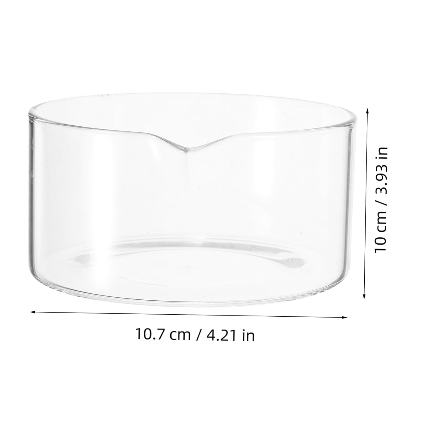 Glass Crystallization Dish Flat Bottom Evaporation Dish for Laboratory Use for Biology Experiments and Scientific Applications Compact and Easy to Store