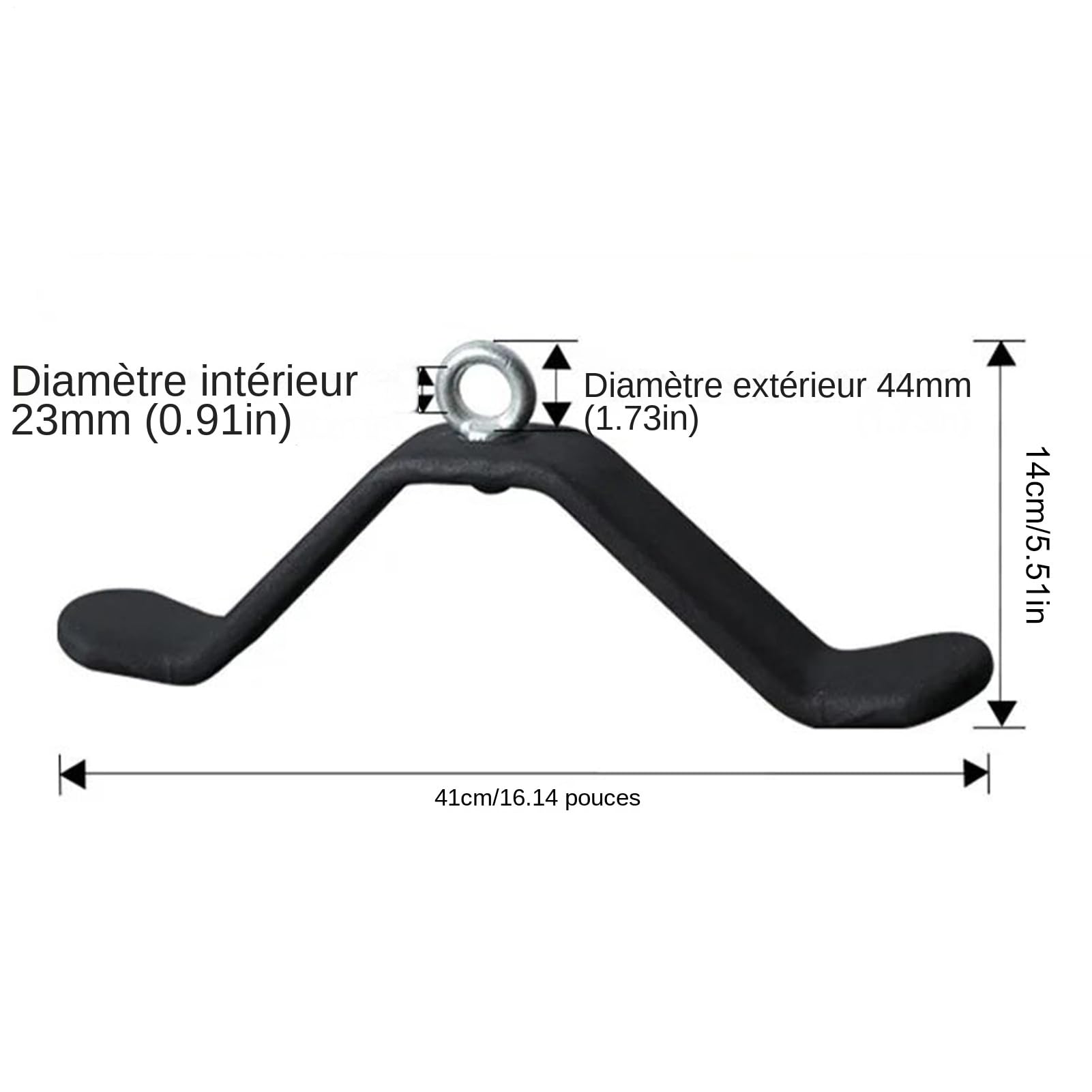 Barra per Allenamento Tricipiti Pulldown Antiscivolo Multifunzione Robusto | Attrezzatura per Esercizi di Per Palestra Outdoor Allenamento Fitness Sport Potenziamento Muscolare E Del