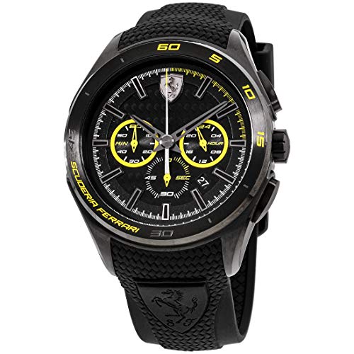 Scuderia Ferrari Reloj Analógico para Hombres de Cuarzo con Correa en Silicona 830345