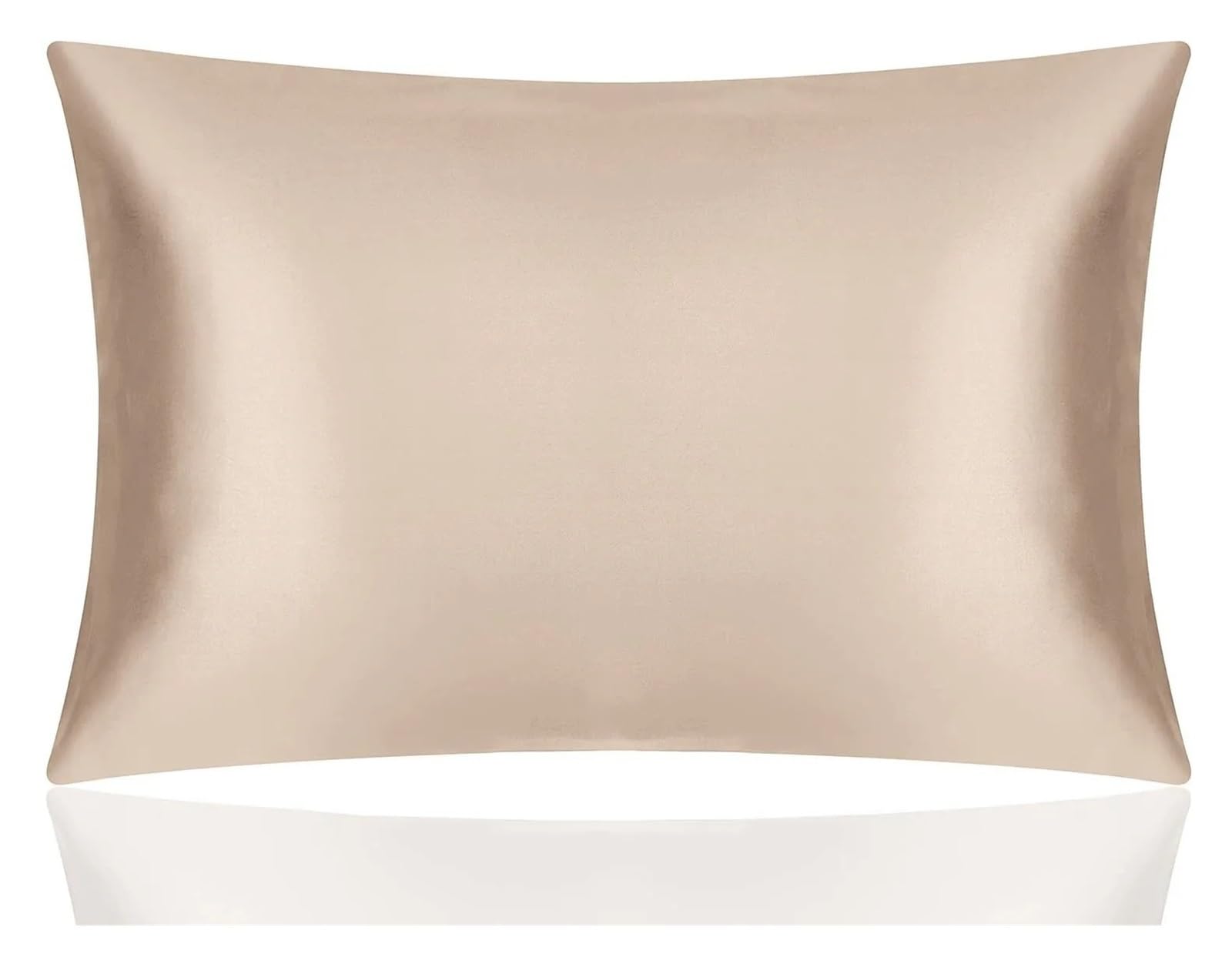 Silky Pillow Covers, Satin Silk Pillowcase Multicolor 50x66cm for Beauty Sleep(Brown)