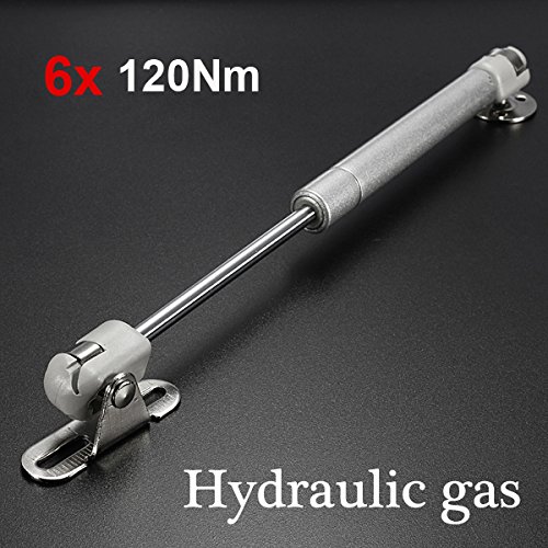 MJJEsports 6X 120Nm Vérin De Gaz Hydraulique Support De Levage De Porte D’Armoire Charnière Ressort