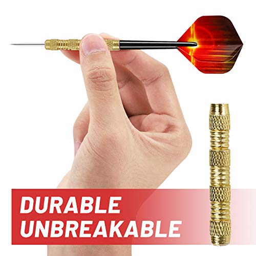 Image of Accmor Metal Tip Darts, Steel Tip Darts, 14 Grams Professional Metal Darts, Darts Metal Tip Set, Metal Darts for Dartboard