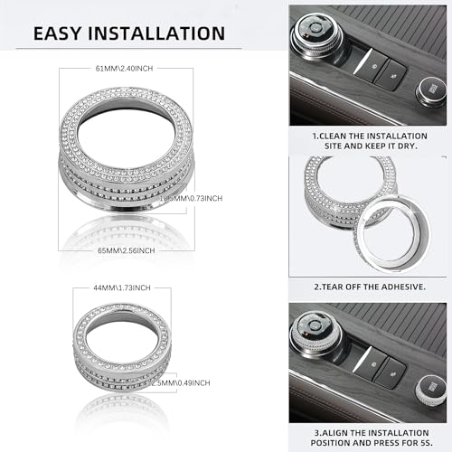 Image of for Ford Explorer Bling Accessories Central Control Drive Mode Switch Knob Cover for Explorer 2020 2021 2022 2023 2024 2025. (Drive Mode Switch Knob Cover)