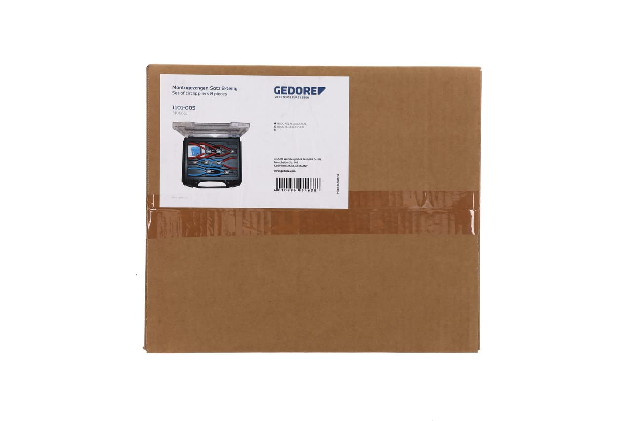 GEDORE 6700490 - Set Circlip Pliers (8 Pcs.) | Mister Worker