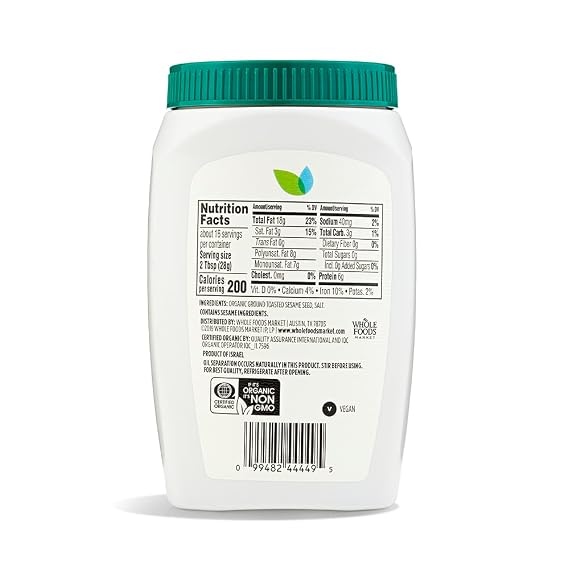 365 by Whole Foods Market, Organic Tahini, 16 Ounce