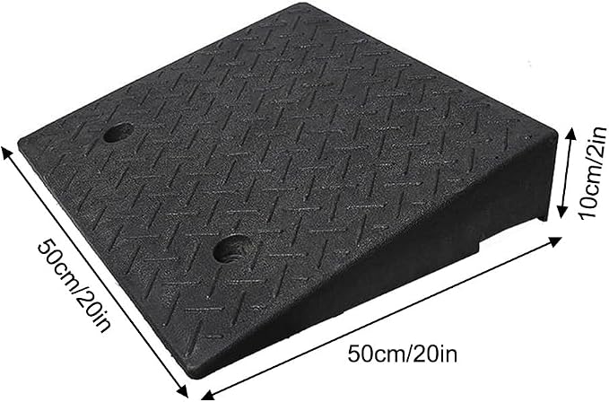 Rampa de caucho portátil resistente para bordillos miniatura 3