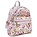 Loungefly Belle Beauty and the Beast Character Floral Print Mini Faux Leather Backpack