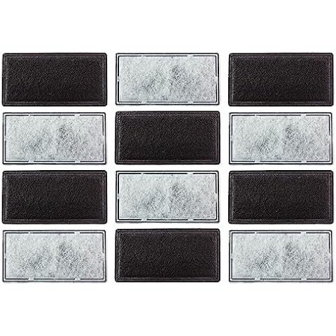 PET STANDARD Replacement Water Filter Compatible with EveryYay® Get Fresh Automatic Classic Ceramic Cat Fountain, Pack of 12 Cover