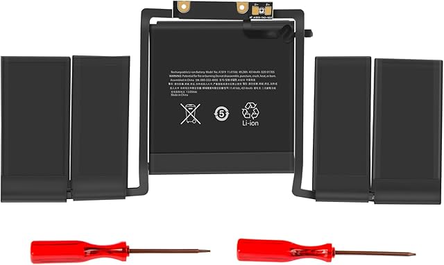 ASUNCELL A1706 A1819 Laptop Battery Compatible with MacBook Pro 13'' A1706 (Late 2016 Mid 2017) Touch Bar EMC 3071 3163 MLH12LL/A MPXV2LL/A MLVP2LL/A MNQF2LL/A MNQG2LL/A MPXW2LL/A MPXX2LL/A 49.2Wh