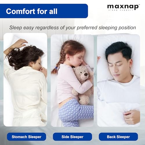 Image of Fresh Comfort Pillow | Sleeping Pillow | Bed Pillow | (17x27) inches | (43x69) cm | Made of Hollow Polyester Fiber | Swiss Cotton Fabric | Pillow Set of 1