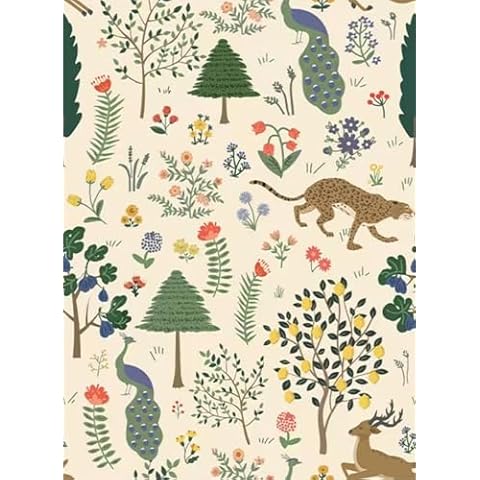 WY-BSO Adhesive Shelf Liner,Cute Textured Contact Paper for Cabinets,Vinyl Film Decorative Drawer Liner for Dresser Sticker (White Animals Forest, 17.3 inch x 118 inch) Cover