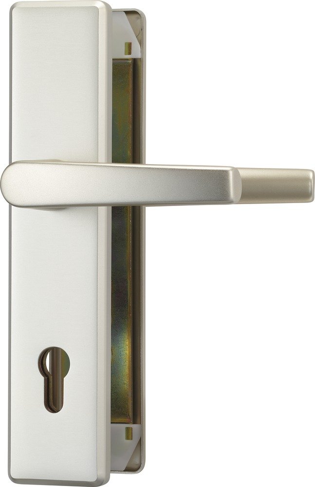 Poignée des 2 côtés Abus KLT512 F2 en aluminium argenté pour sécuriser la maison