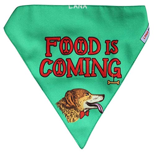 Lana Paws Food is Coming Game of Bones Dog Bandana/Dog Scarf/Dog Gift (Adjustable) (B07M9P6M78) Amazon Price History, Amazon Price Tracker
