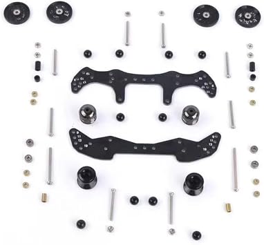 RC Repairs Components For Tamiya For Mini 4WD 1 Set Of MA/AR Chassis Upgrade Including FRP/Rollers/Damper Kit Suitable Car ModelsBlack