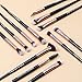 Z’OREYA - 12 Brochas de Maquillaje Pinceles profesionales primera calidad Estuche de...