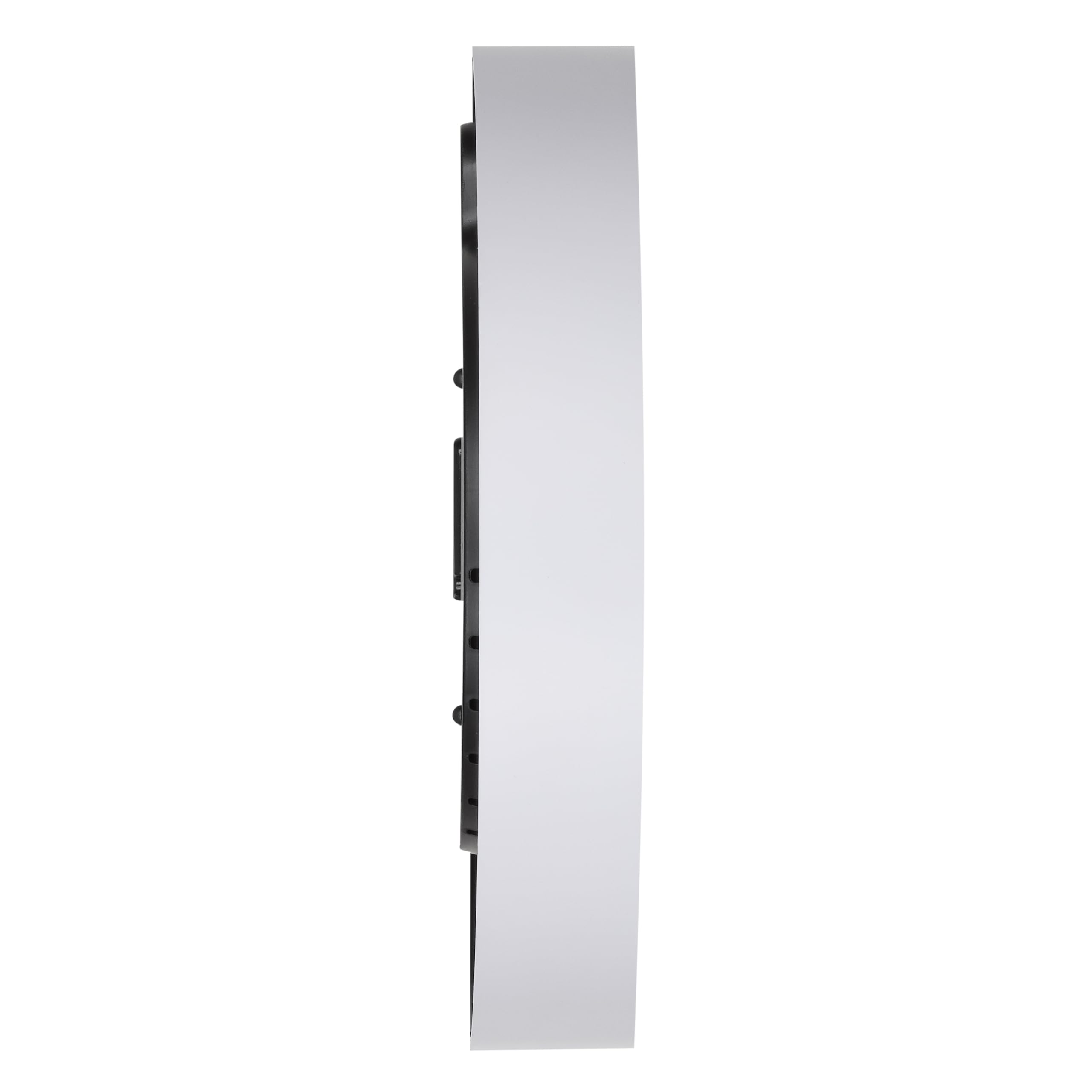 TFA Dostmann Orologio da parete analogico radiocontrollato, nero invertito, alimentato a batteria, 60.3550.20, moderno,radiocontrollato, facilmente leggibile, cifre bianche, orologio da ufficio