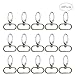 Metal 1 Inches Silvery Curved Lobster Clasps Swivel Trigger Clips Snap(Pack of 20) by HSULAN